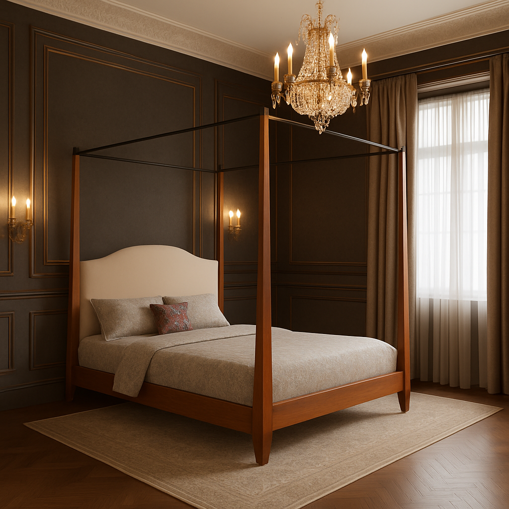 Luxury 4 Poster Teak Bed
