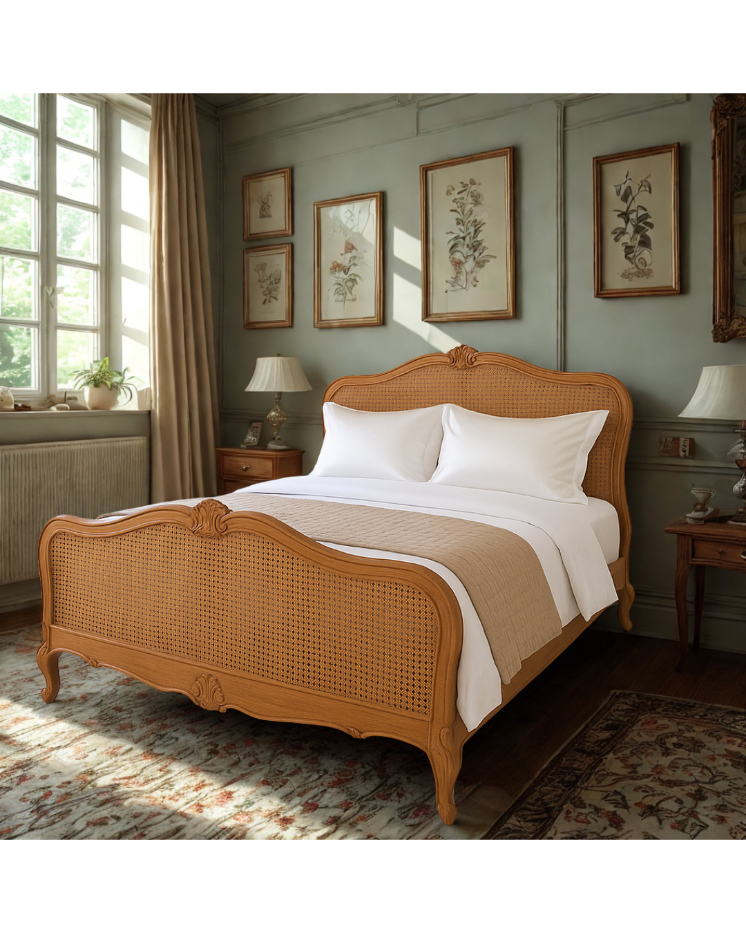 ROYAL RATTAN TEAK BED